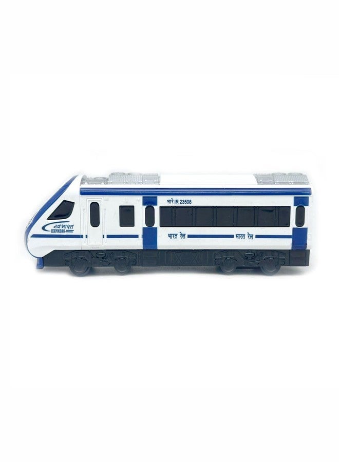 سنتي قطار لعبة CENTY Nav Bharat Blue Express يعمل بالسحب للخلف، مناسب للأطفال من عمر 3 سنوات فما فوق، متعدد الألوان - Image 4
